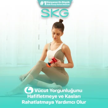 SKG F3 Lite Mini Taşınabilir Masaj Tabancası-Red